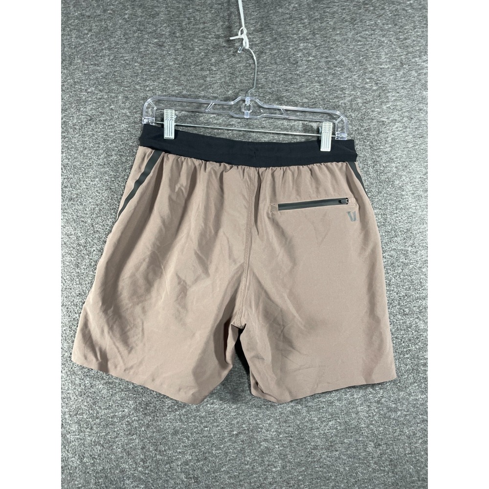 Vuori Domain Performance Shorts Mens Small Lined Lightweight Fossil Brown - Picture 7 of 11